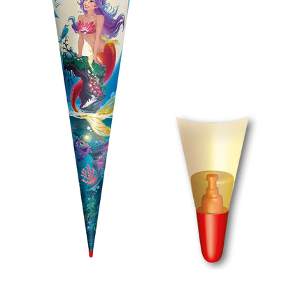 Roth Schultüte Motiv Magische Meerjungfrau rund verstärkte Spitze mit Filzverschluss 70 cm