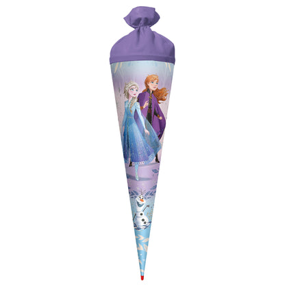 Roth school cone with Disney Frozen motif, round, reinforced tip with felt closure, 70 cm