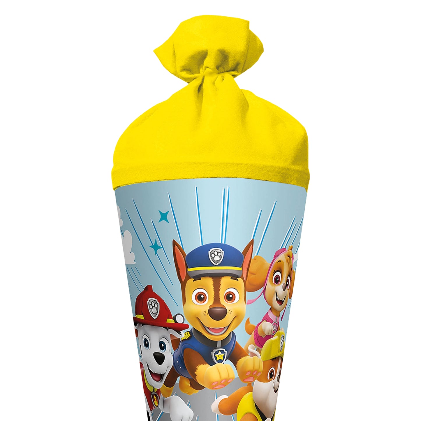 Roth school cone with Paw Patrol motif, round, reinforced tip with felt closure, 70 cm