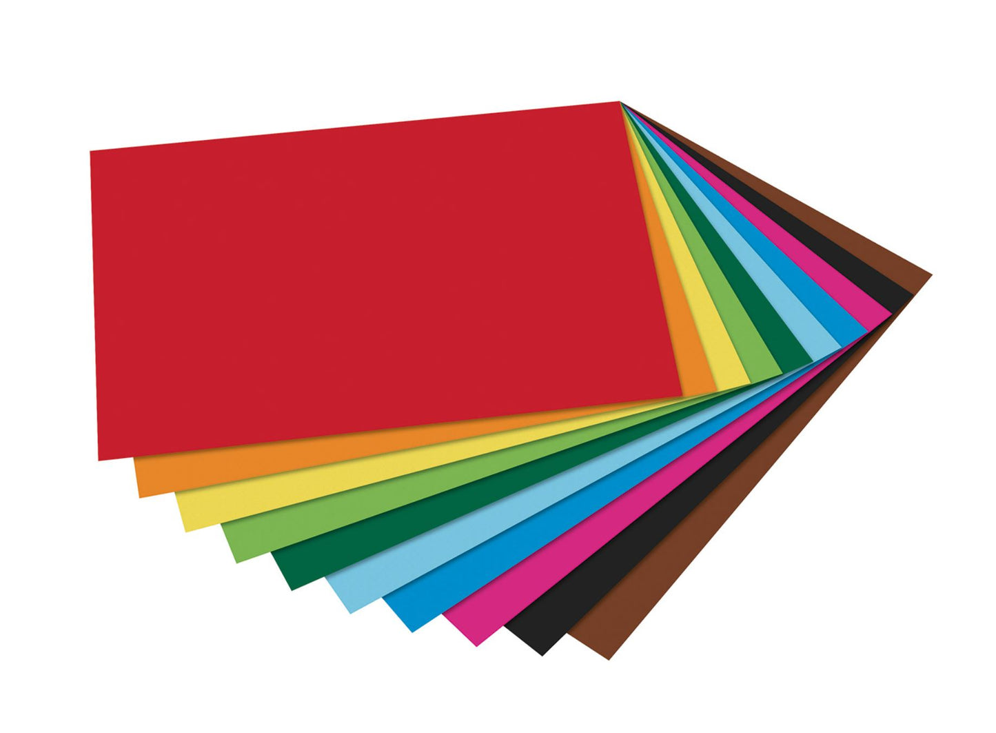 Tonpapier 130 g, 10 Bogen sortiert