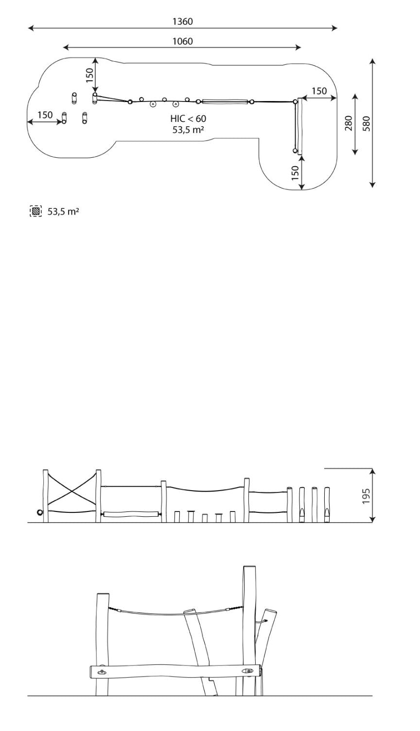 Kletter- und Balancierlandschaft Robinie