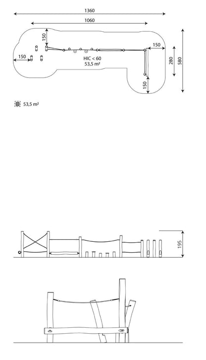 Kletter- und Balancierlandschaft Robinie