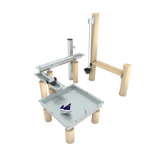 Wasserspieltisch mit Rinnen und Wasseranschluss