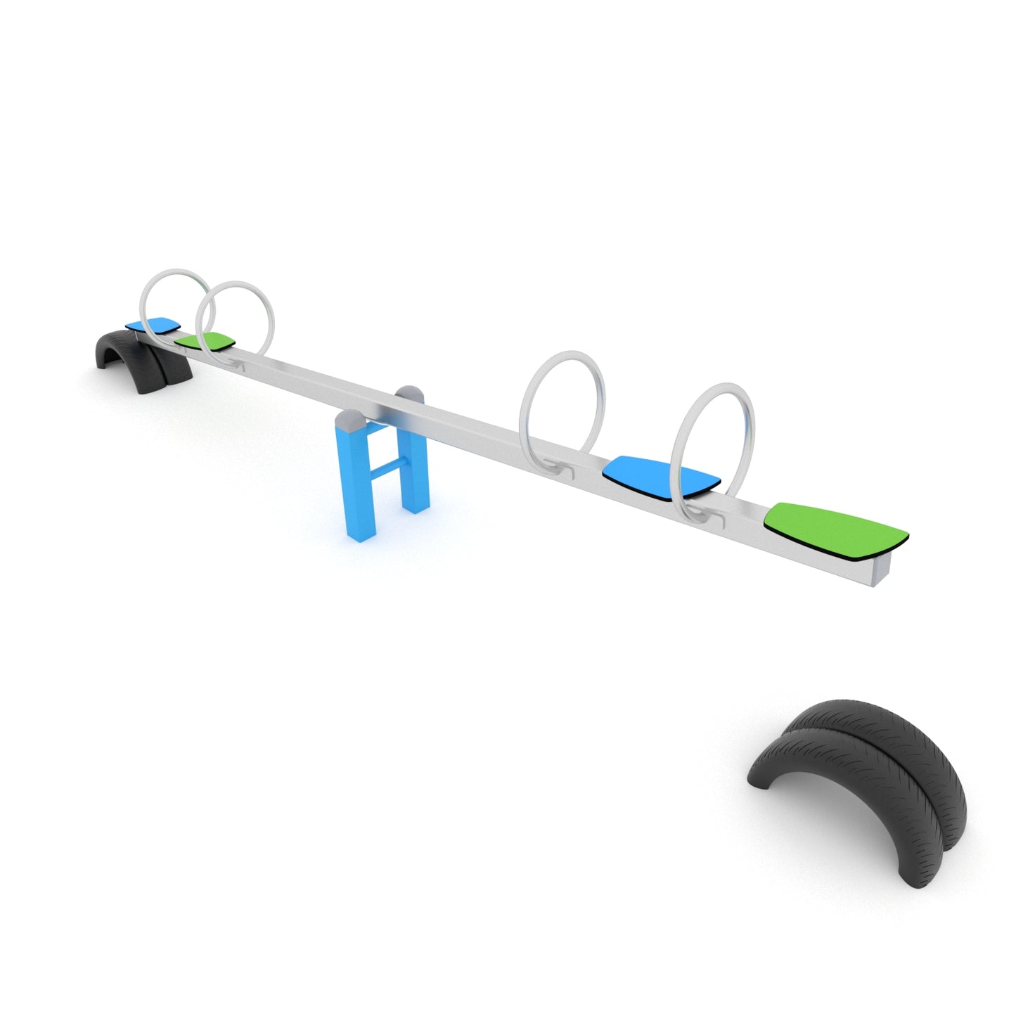 Wippe Edelstahl für 4 Kinder ST0525