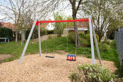 Stahlschaukel für 2 Kinder