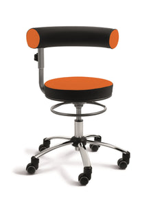 Sanus health chair with height-adjustable backrest, 360° swivel