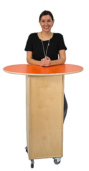 Stehpult/Einschreibepult mit Schublade