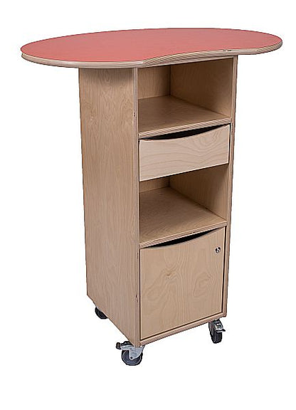 Stehpult/Einschreibepult mit Schublade